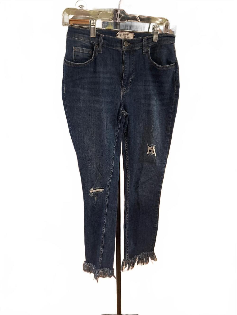 #FP130 Free People skinny, distressed jeans, Size 28, Size 6-8